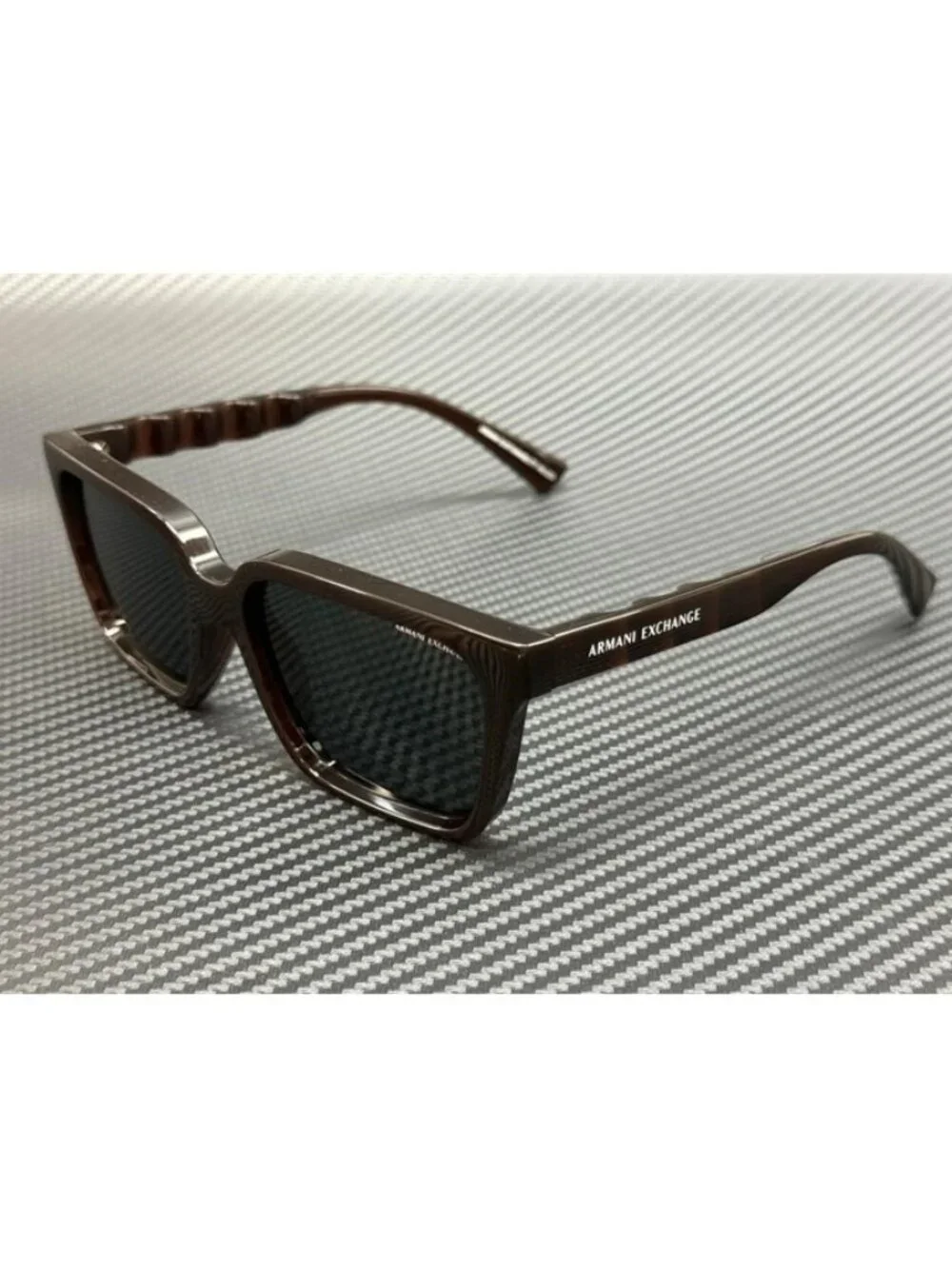 New Armani Exchange Men Transparent Brown Sunglasses 56-17-145
